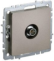 Розетка TV Проходная без рамки IEK Brite РТВ10-0-БрШ 1-м. шампань картинка